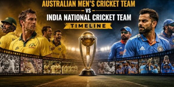 Australian Men’s Cricket Team vs India National Cricket Team Timeline