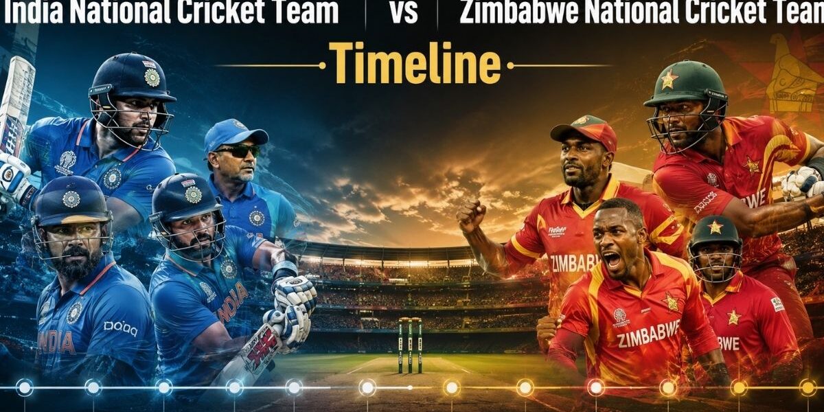 India National Cricket Team vs Zimbabwe National Cricket Team Timeline