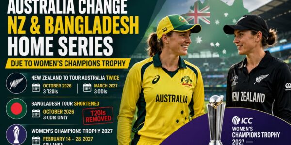 Australia Reshuffle Women’s Home Summer as Champions Trophy Forces Schedule Changes