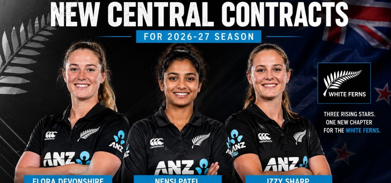 Flora Devonshire, Nensi Patel and Izzy Sharp Earn New Zealand Central Contracts for 2026-27