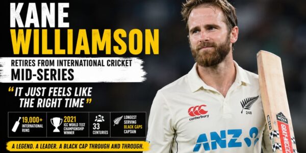 Kane Williamson Retires Mid-Series, Says “It Just Feels Like the Right Time”