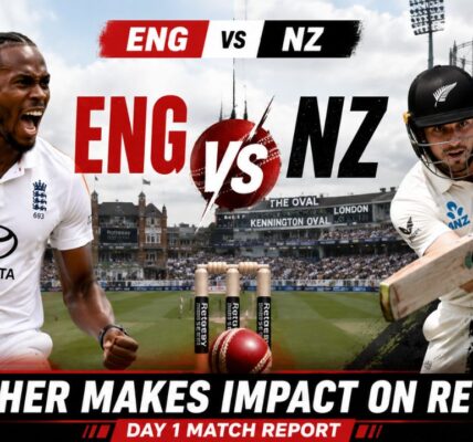 England Fight Back After Early Wobble to Keep New Zealand in Check on Day 1 of Second Test