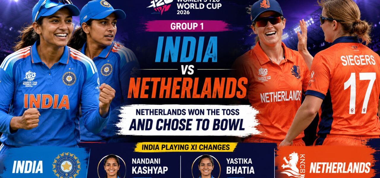 India Ring the Changes as Netherlands Opt to Bowl in Women's T20 World Cup Clash