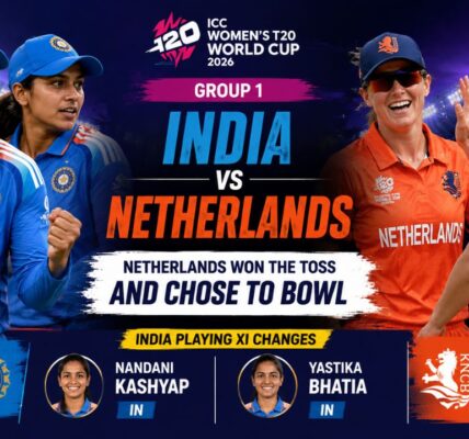 India Ring the Changes as Netherlands Opt to Bowl in Women's T20 World Cup Clash