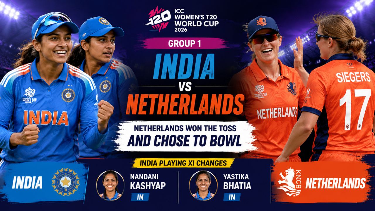 India Ring the Changes as Netherlands Opt to Bowl in Women's T20 World Cup Clash