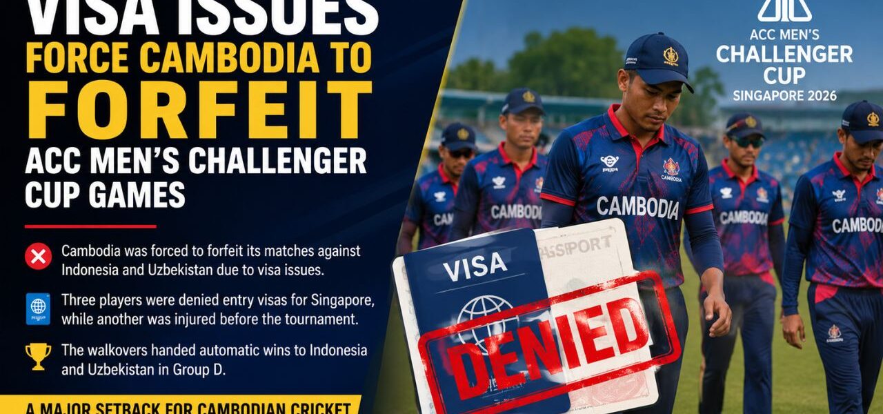 Visa Problems Force Cambodia to Forfeit ACC Men's Challenger Cup Matches