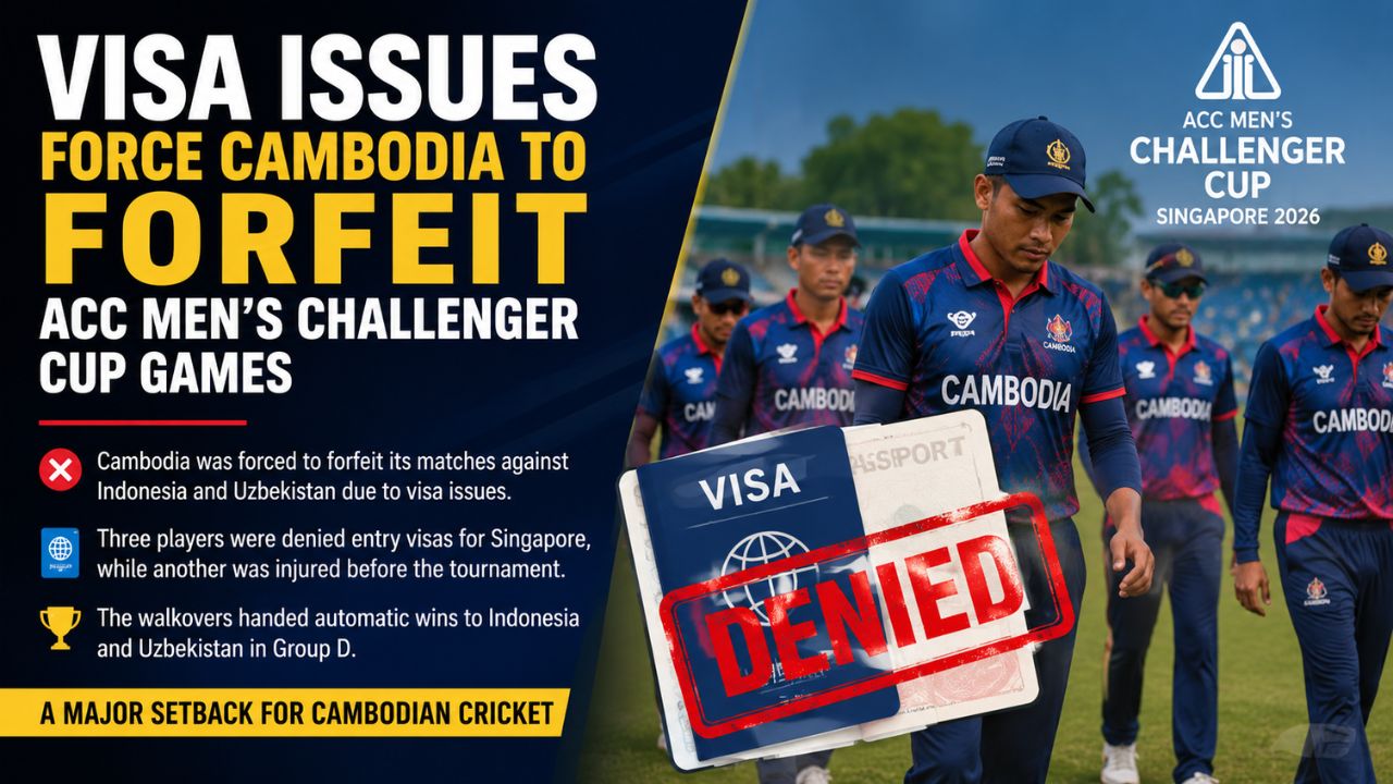 Visa Problems Force Cambodia to Forfeit ACC Men's Challenger Cup Matches