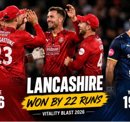 Lancashire Keep Blast Hopes Alive with 22-Run Roses Victory Over Yorkshire