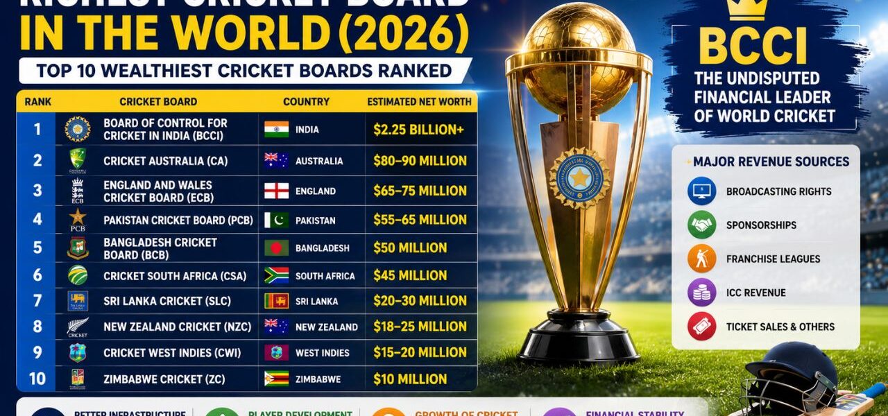 Richest Cricket Board in the World 2026