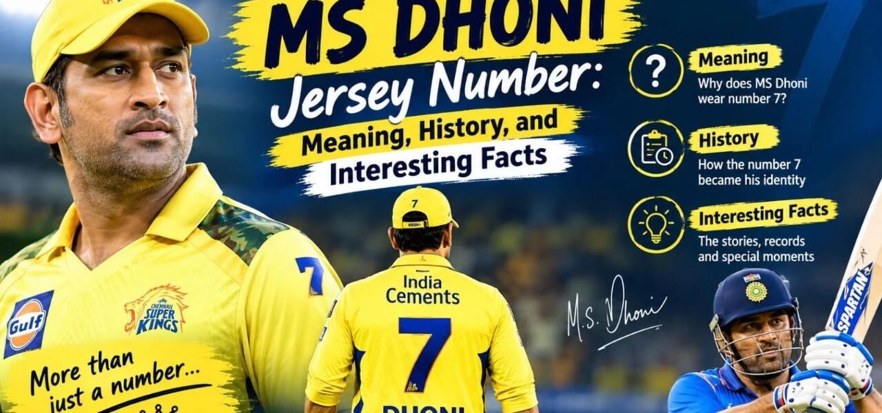 Mahendra Singh Dhoni Jersey Number