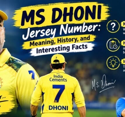 Mahendra Singh Dhoni Jersey Number