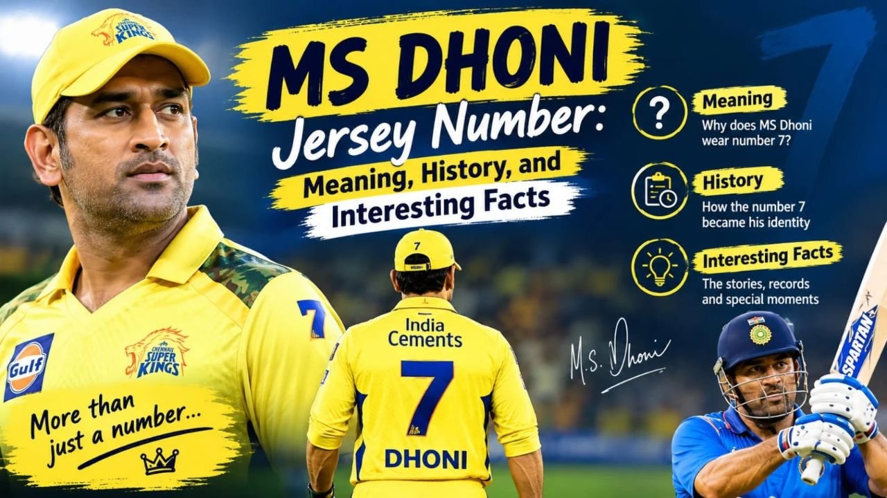 Mahendra Singh Dhoni Jersey Number